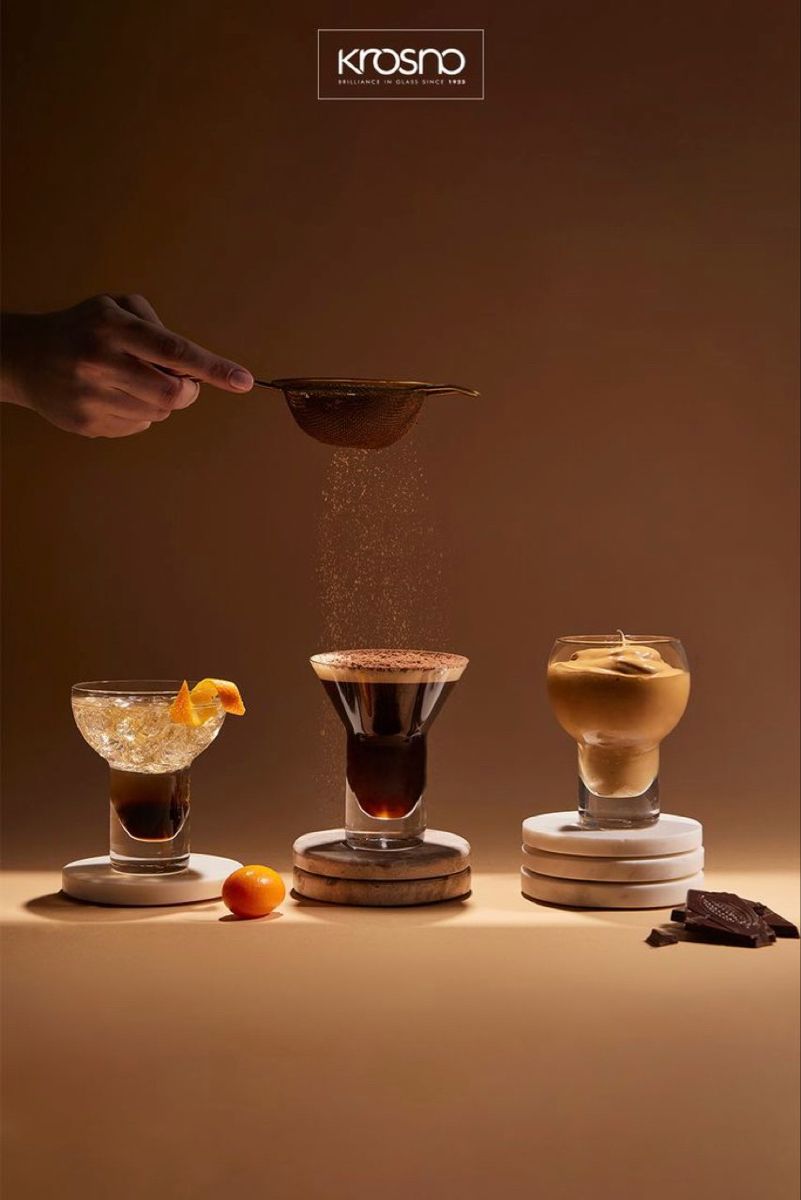 Barista pouring coffee
